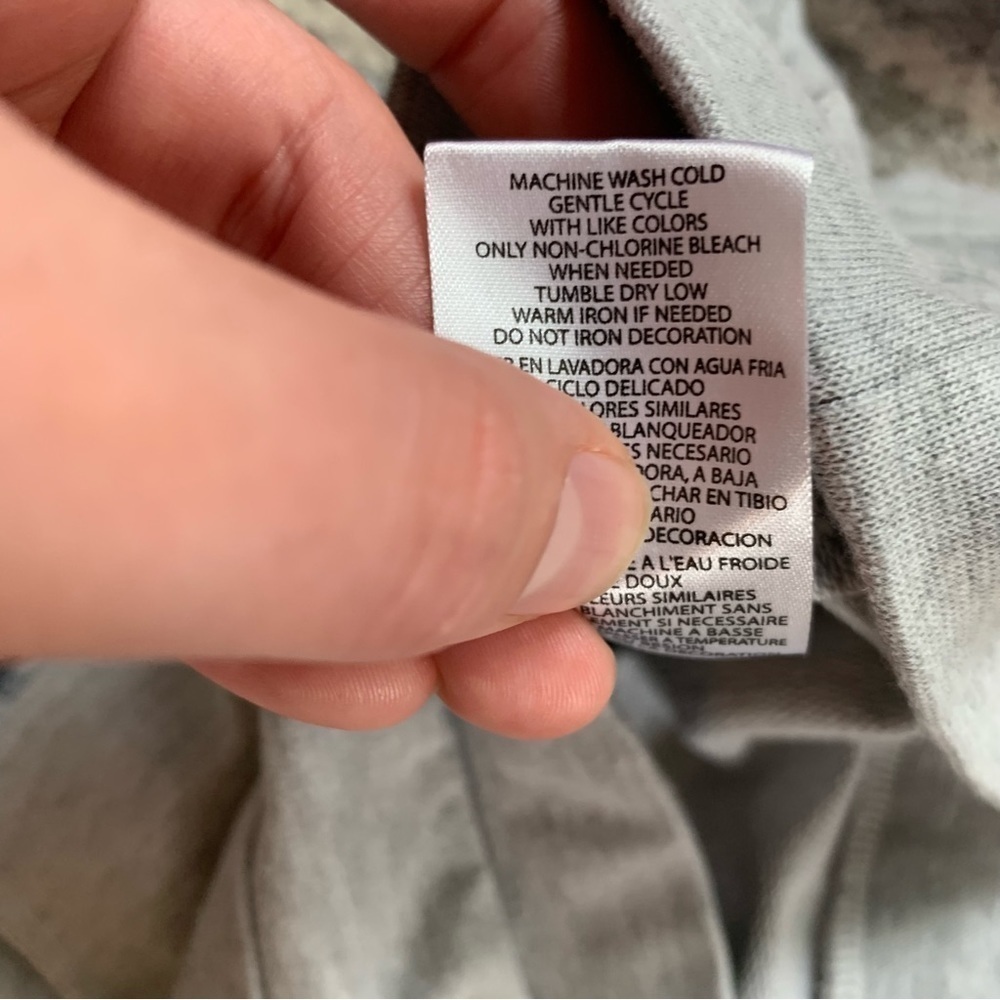 Juicy Couture Terry Cloth Gray Long Sleeve Top w/ Hot Pink Lace Accents Size 5 - Picture 6 of 6